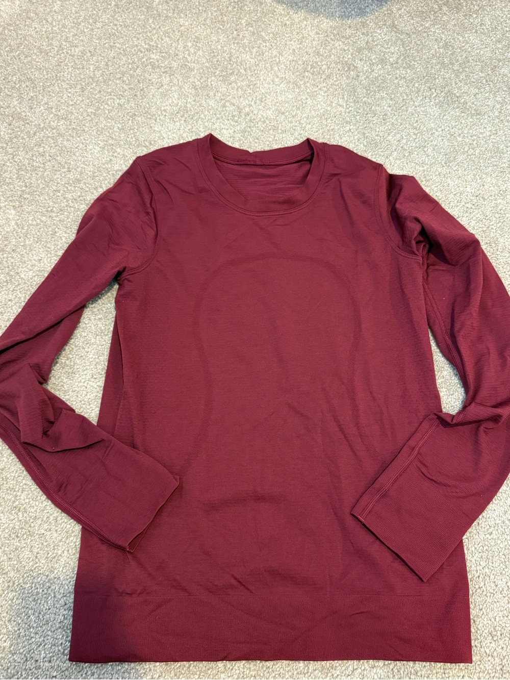 lululemon athletica Women's Long-Sleeve Crew Tee - Burgundy